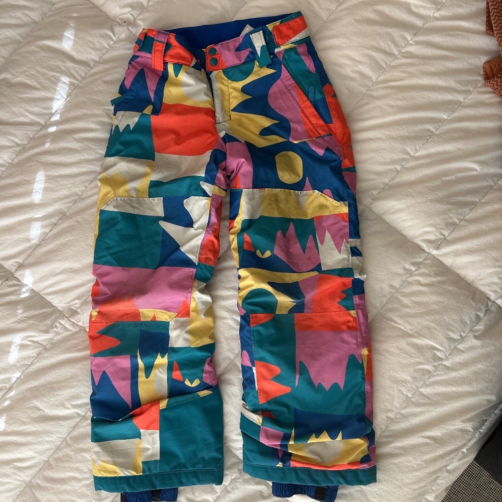 small 7/8 kids patagonia powder town snow pants